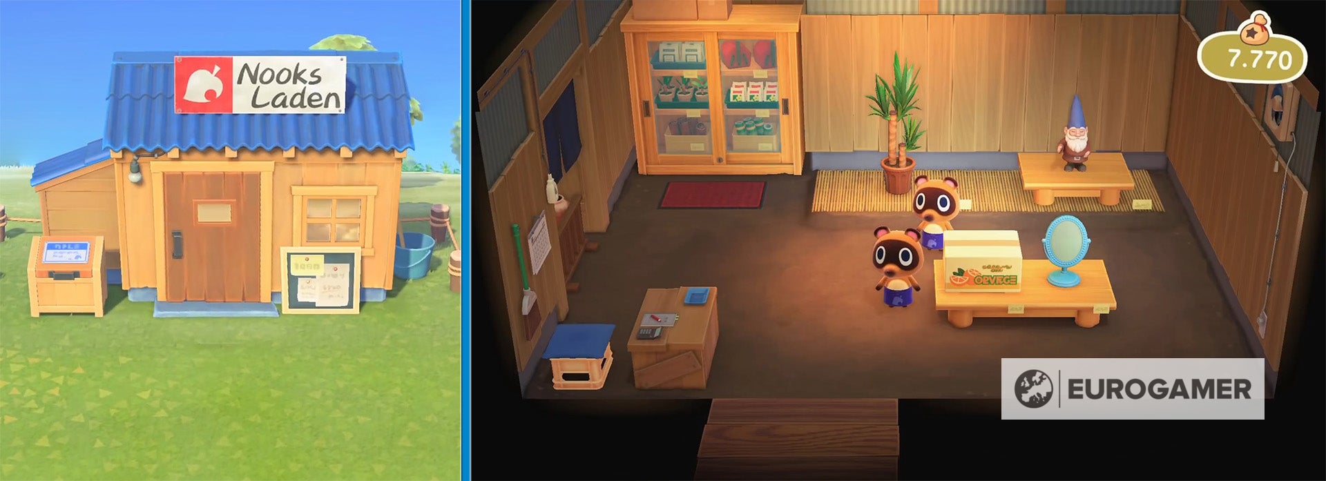 Animal Crossing New Horizons Nooks Laden ausbauen und upgraden